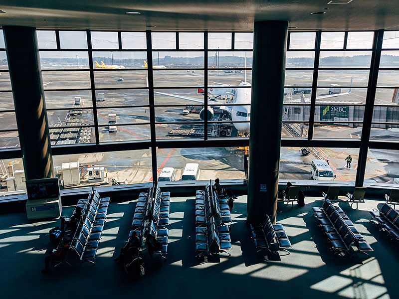 Waiting area for flights