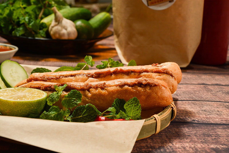 South American food on a wooden table