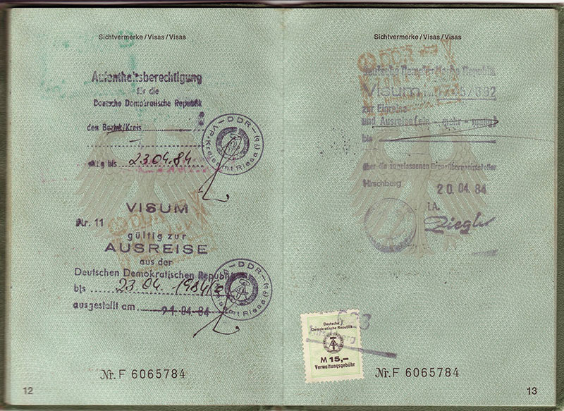 Old passport
